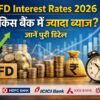 FD Interest Rates 2026 SBI HDFC ICICI Axis Union Kotak Yes Bank ब्याज दर