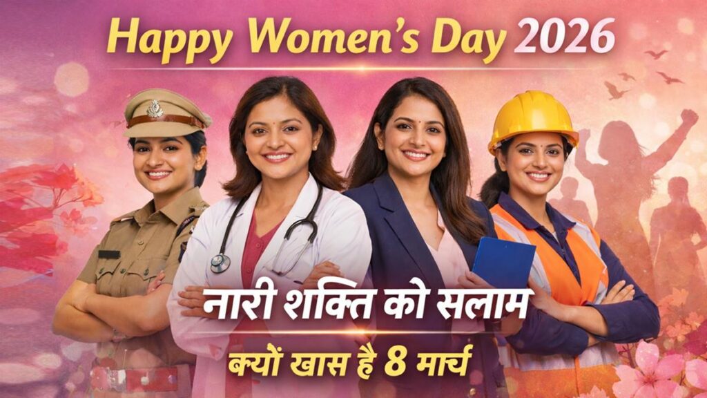 Happy Women’s Day 2026 नारी शक्ति को सलाम क्यों खास है 8 मार्च अंतरराष्ट्रीय महिला दिवस