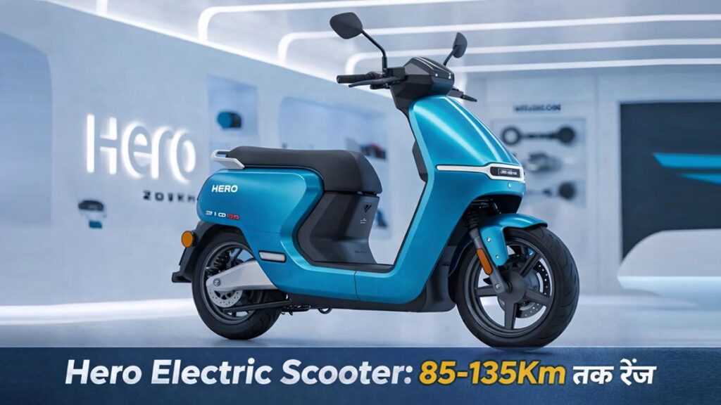 Hero Electric Scooter 85-135Km range electric scooter India