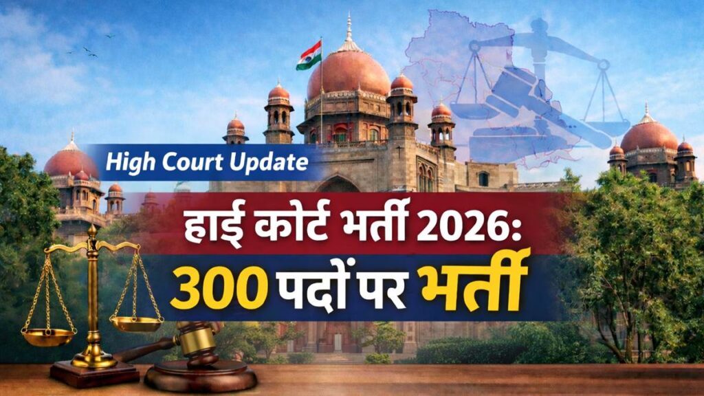 High Court Bharti 2026 300 posts recruitment