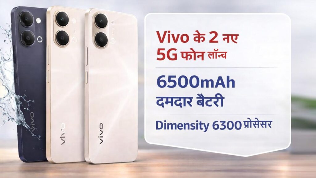 Vivo Y11 5G और Vivo Y21 5G लॉन्च, 6500mAh दमदार बैटरी और Dimensity 6300 प्रोसेसर