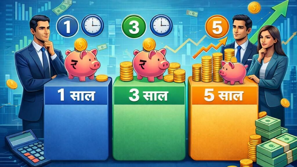 फिक्स्ड डिपॉजिट निवेश रणनीति को दर्शाता प्रोफेशनल फाइनेंशियल इमेज