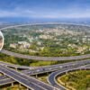 Aerial view of Ranchi outer ring road project