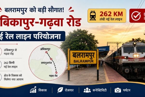 Balrampur Gets New Rail Connectivity: Abikapur–Garhwa Road Rail Line Approved
