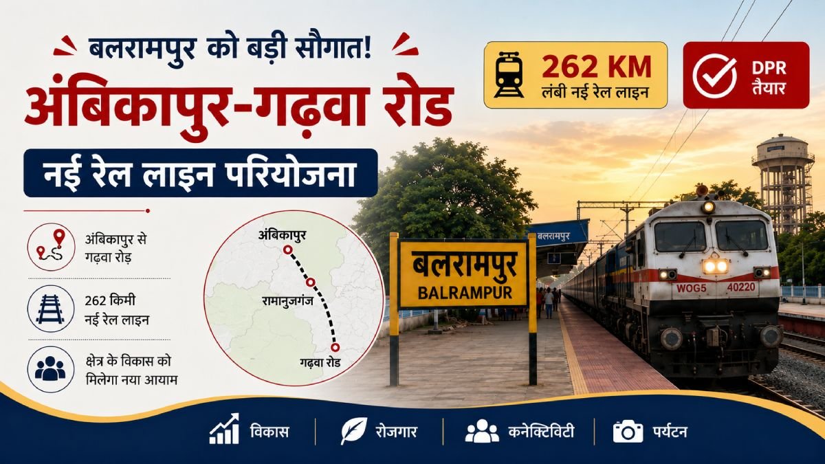Balrampur Gets New Rail Connectivity: Abikapur–Garhwa Road Rail Line Approved